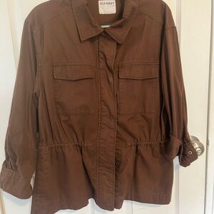 Old Navy Women's Utility Jacket in Rich Brown